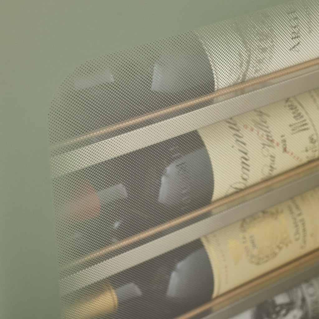 22-Bottle Frameless Glass Wine Refrigerator - Sage Green