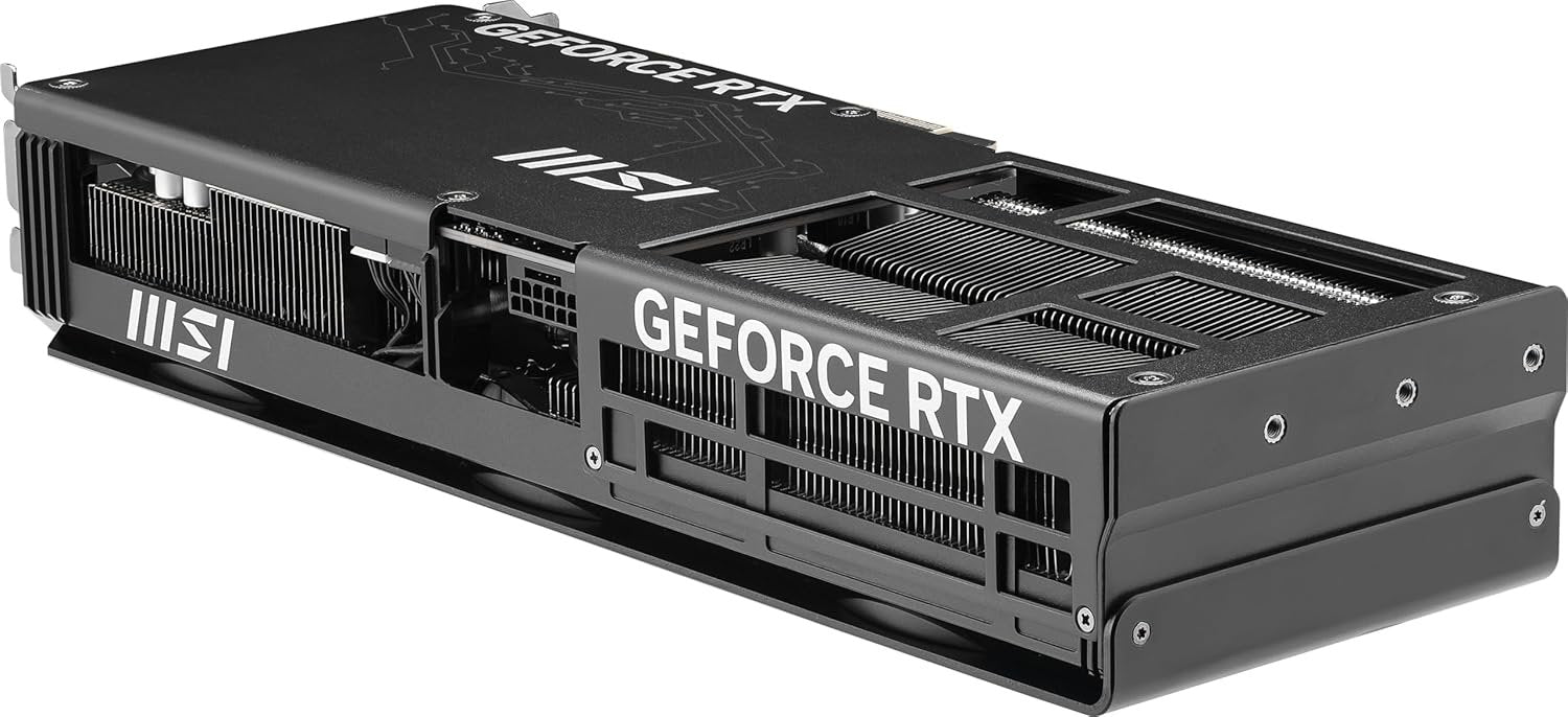 msi Gaming RTX 5080 16G Inspire 3X OC Black Graphics Card (16GB GDDR7, 256-bit, Extreme Clock 2655 MHz, DisplayPort x 3 2.1a, HDMI 2.1b, NVIDIA Blackwell Architecture)