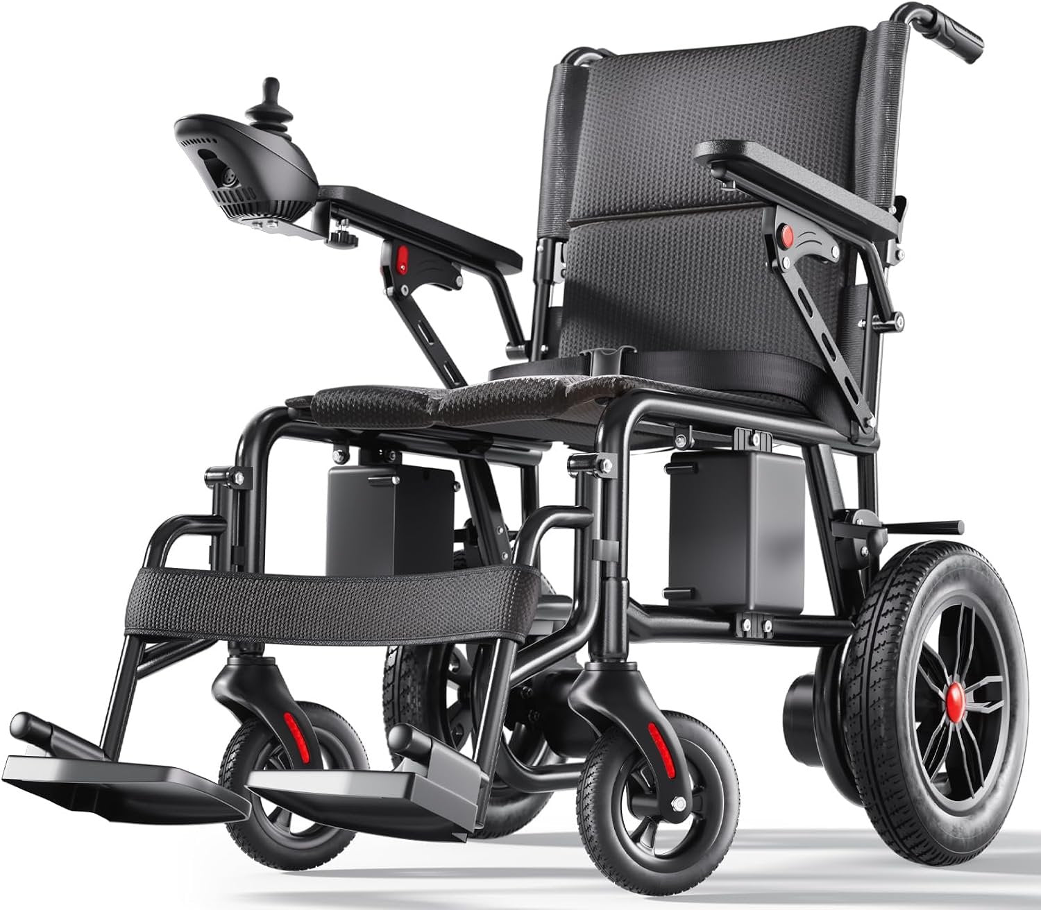 Electric Wheelchairs for Adults, Lightweight Electric Wheelchair, Foldable Travel Motorized Wheelchairs for Seniors, Folding Portable Mobility Scooter, Compact Fold Power Wheelchair