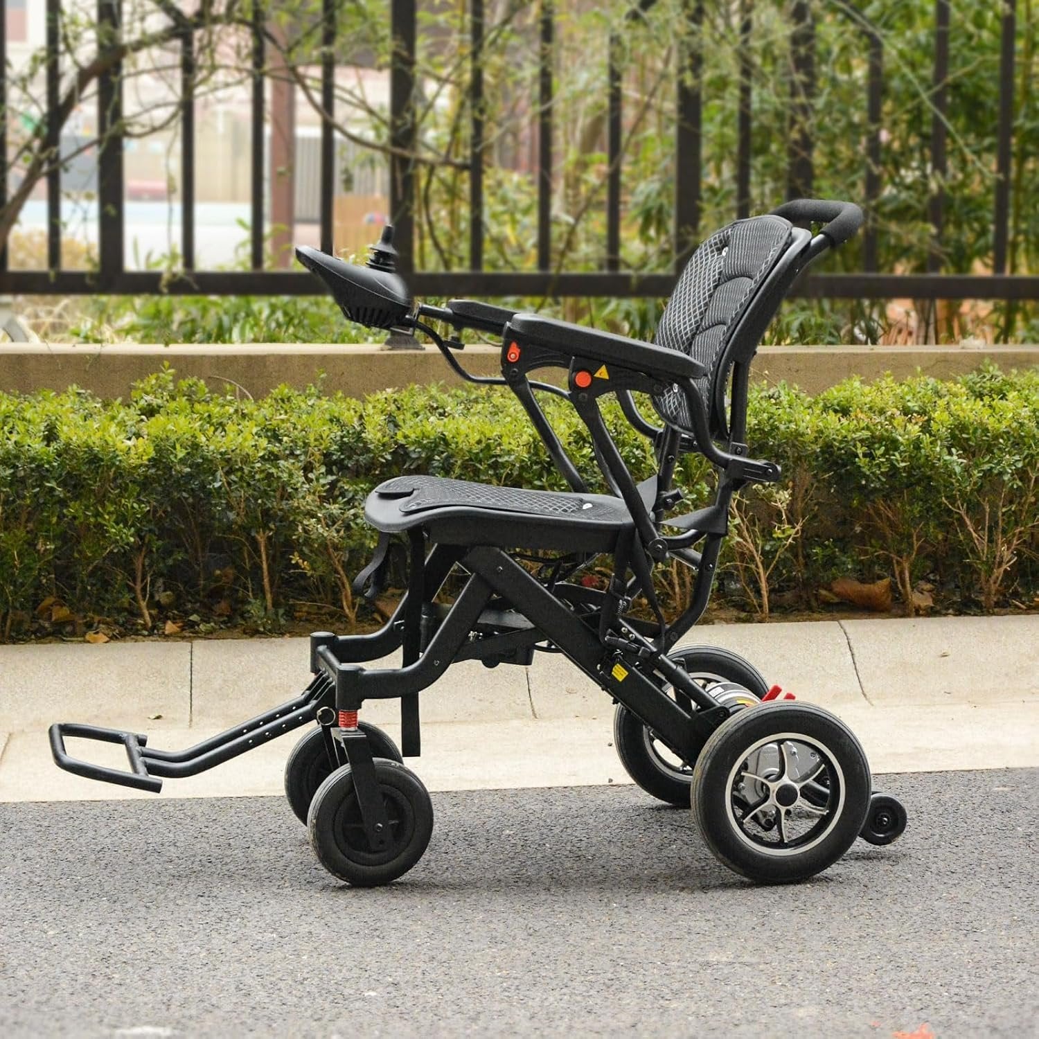 42 lbs Lightweight Electric Wheelchair – Gradient Color, Bluetooth Remote, Dual Batteries, 500W Power, Foldable &amp; Airline Approved