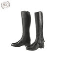 Black Ariat Breeze Leather Half Chaps for Riding
