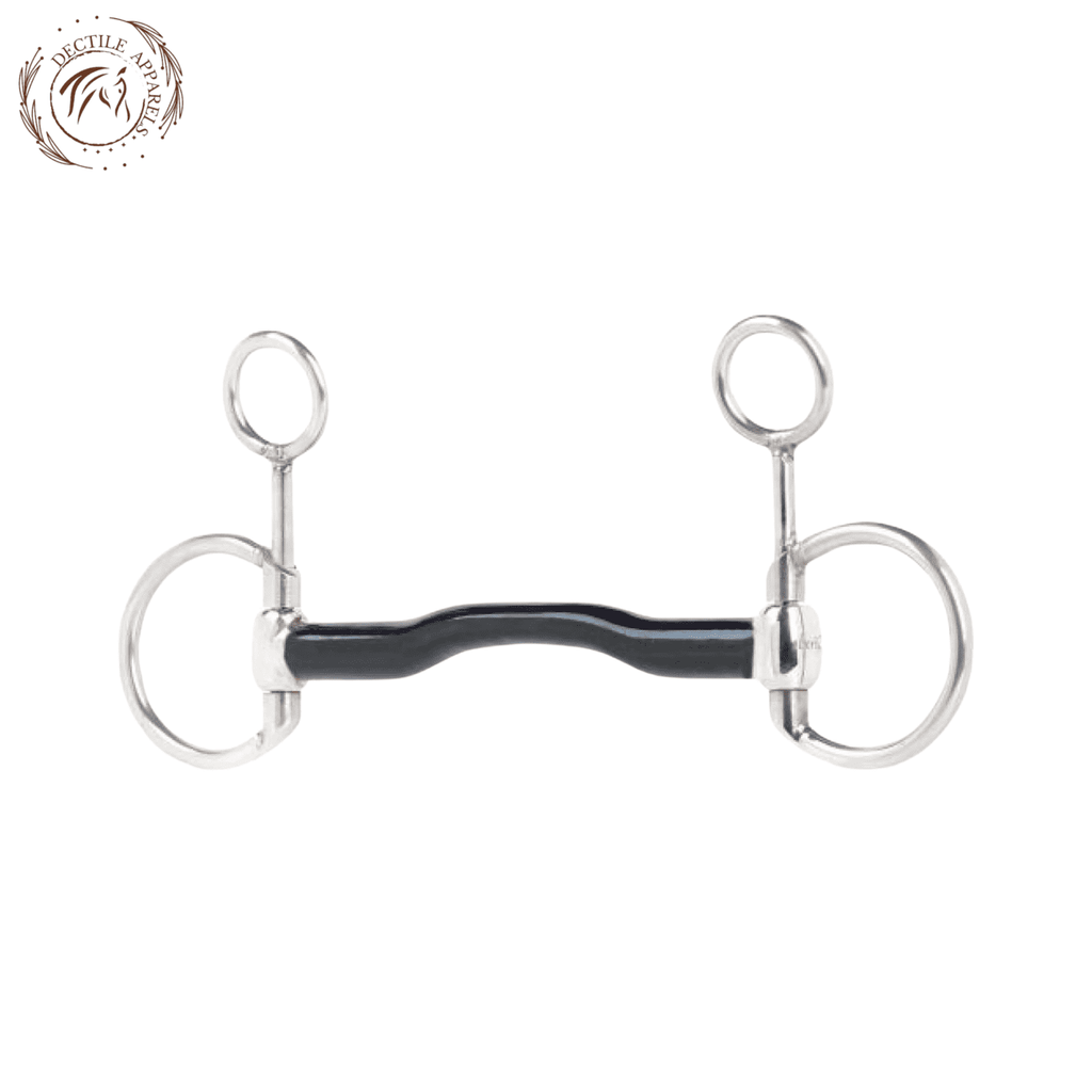 Beris Black Sweet Iron Gag Bit with Tongue Port