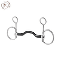Black Sweet Iron Gag Bit with Tongue Port