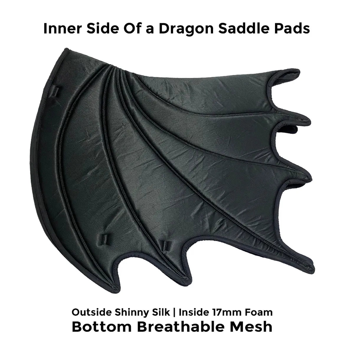 Golden Dragon Saddle Pad Set Luxurious & Breathable