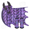 Purple & Gold Dragon Saddle Pad Set