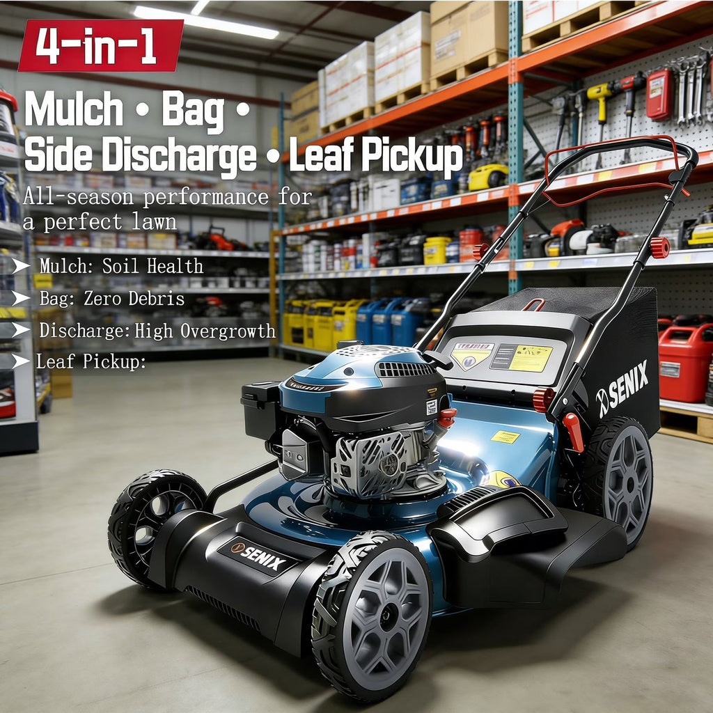 170cc 22" 4-in-1 Gas Self-Propelled Lawn Mower
